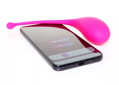 B Series Vibrációs tojás App vezérlés, 9 mód fekete