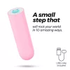 Quackers Vibrátor USB-töltés, 10 sebesség, vízálló rózsaszín 8,6 cm