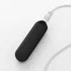 Crushious Vibrátor 10 mód vízálló USB-töltés 7,6 cm fekete