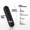Crushious Vibrátor 10 mód vízálló USB-töltés 7,6 cm fekete