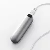 Crushious Vibrátor Rezgő 10 mód USB töltés Szilícium 7,6 cm ezüst