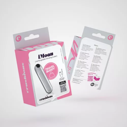 Crushious Vibrátor Rezgő 10 mód USB töltés Szilícium 7,6 cm ezüst