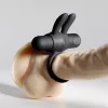 Crushious Péniszgyűrű Újratölthető, 10 módos vibráció 7,8 cm fekete