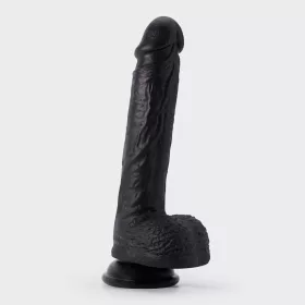   Crushious Dildó Erős tapadókorong, Rugalmas, Vízálló 22 cm fekete