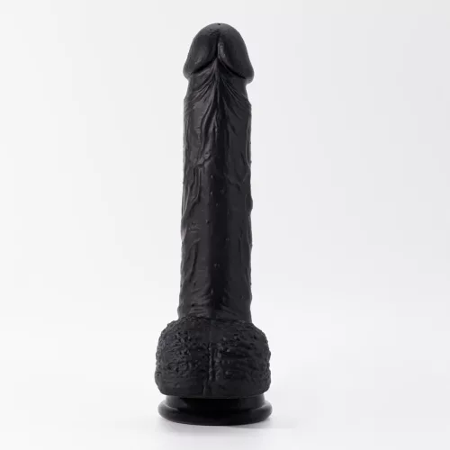 Crushious Dildó Erős tapadókorong, Rugalmas, Vízálló 22 cm fekete