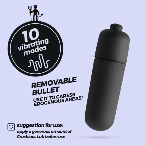 Crushious Vibrátor 10 mód, vízálló 8,8 cm pasztell rózsaszín