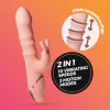 Crushious Vibrátor Rezgő 10 mód, 3 mozgó gyűrű USB-töltés