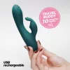 Crushious Vibrátor 10 mód, csendes 14,5 cm rózsaszín