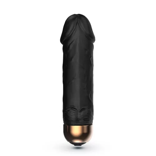 Crushious Mini vibrátor 10 mód USB töltés vízálló fekete 8,8 cm
