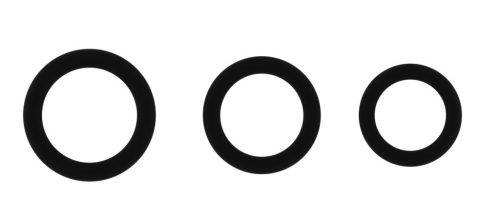 Sono Black N°25 – 3 darab prémium péniszgyűrű