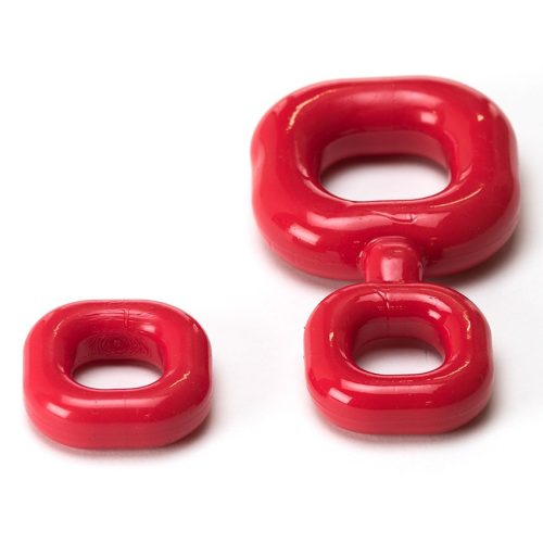Ballstretcher Boner Kit – érzéki kiegészítő szett pirosban