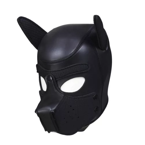 PUPPY – fekete neopréne maszk  érzéki játékokhoz