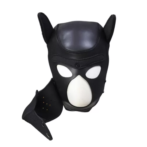PUPPY – fekete neopréne maszk  érzéki játékokhoz