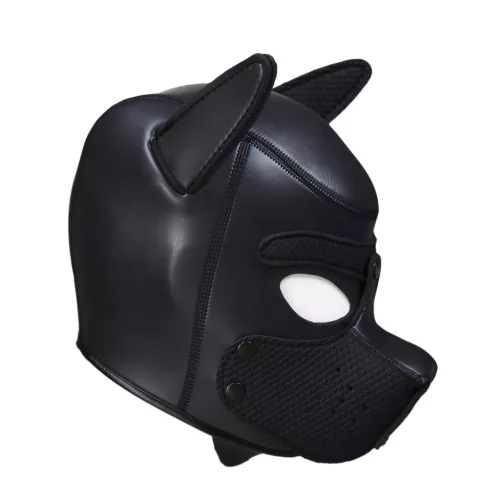 PUPPY – fekete neopréne maszk  érzéki játékokhoz