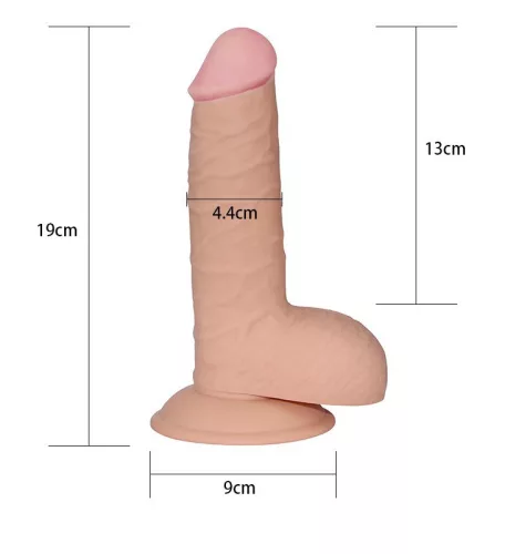 SOFT DUDE – prémium puha dildó 13 x 4,4 cm