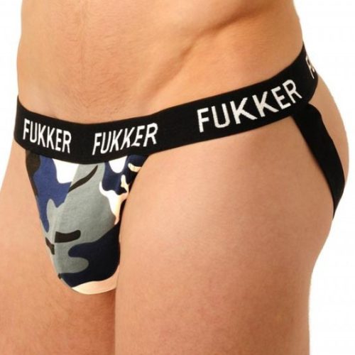 Fukker Camouflage – stílusos férfi jockstrap fegyveres játékhoz