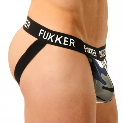 Fukker Camouflage – stílusos férfi jockstrap fegyveres játékhoz