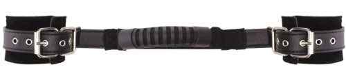 Állítható bőr bilincsek - prémium fekete színben