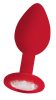 Plug Diamond – prémium anális kiegészítő, piros