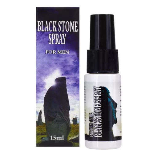 Black Stone Spray késleltető hatású férfi intim spray 15 ml fekete