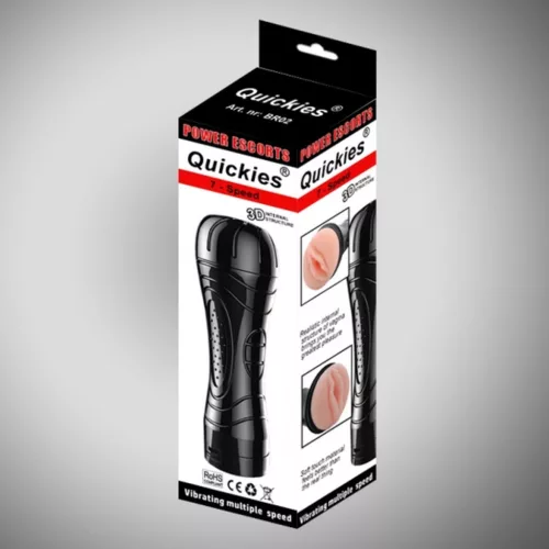 Quickies fekete vibrációs maszturbátor
