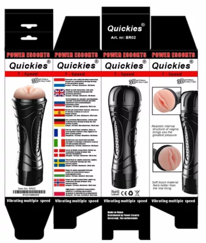 Quickies fekete vibrációs maszturbátor