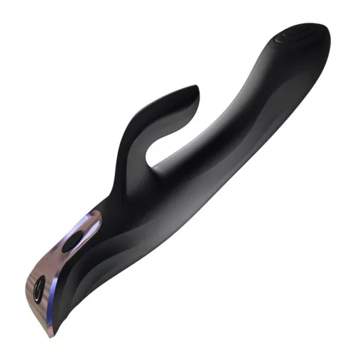 Power Escorts Vibrátor USB-töltés, állítható sebesség 23 cm fekete