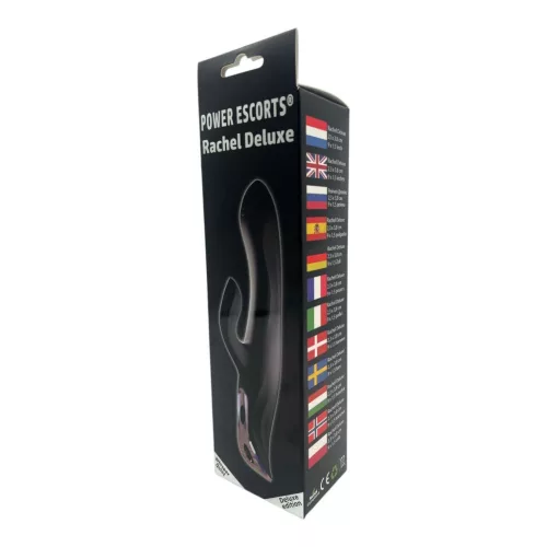 Power Escorts Vibrátor USB-töltés, állítható sebesség 23 cm fekete
