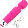 Power Escorts Wand masszírozó 18 sebesség 20 cm rózsaszín szilikon újratölthető