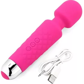   Power Escorts Wand masszírozó 18 sebesség 20 cm rózsaszín szilikon újratölthető