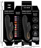Power Escorts Vibrátor Rezgő, Kettős stimuláció USB töltés 22,6 cm fekete-arany
