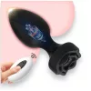 Power Escorts Princess Plug távirányítós fekete dugó USB töltés 10 funkció