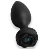 Power Escorts Princess Plug távirányítós fekete dugó USB töltés 10 funkció