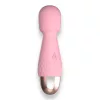 Power Escorts Wand masszírozó 10 mód vízálló USB töltés 11,6 cm rózsaszín szilikon