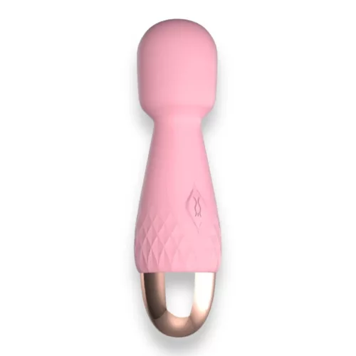 Power Escorts Wand masszírozó 10 mód vízálló USB töltés 11,6 cm rózsaszín szilikon