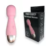 Power Escorts Wand masszírozó 10 mód vízálló USB töltés 11,6 cm rózsaszín szilikon