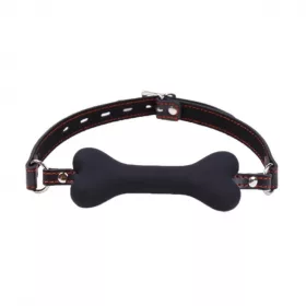   Kinky Pleasure Szilikonos Csontkengyel Állítható Pánttal Fekete