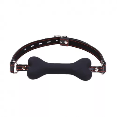 Kinky Pleasure Szilikonos Csontkengyel Állítható Pánttal Fekete