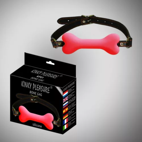 Kinky Pleasure Szilikonos Csontkengyel Állítható Pánttal Fekete