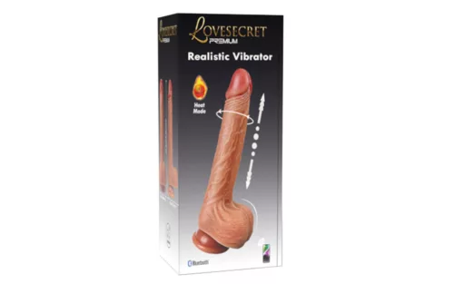 Lovesecret Vibrátor App-vezérelt, Melegítő, 21,5 cm, bőrszínű