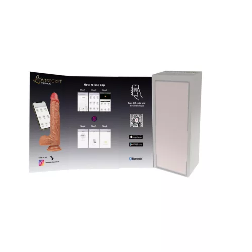 Lovesecret Vibrátor App-vezérelt, Melegítő, 21,5 cm, bőrszínű