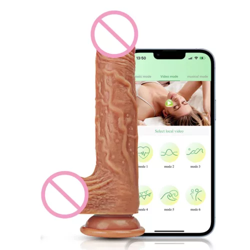 Lovesecret Vibrátor App-vezérelt, Melegítő, 21,5 cm, bőrszínű