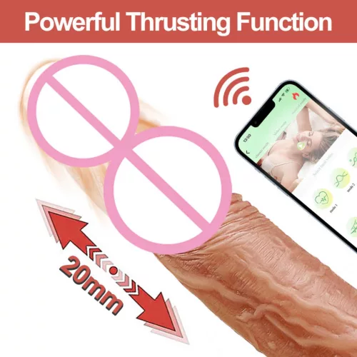 Lovesecret Vibrátor App-vezérelt, Melegítő, 21,5 cm, bőrszínű