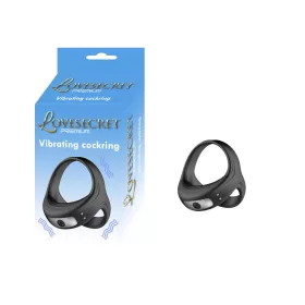   Lovesecret Péniszgyűrű Rezgő, USB-töltős, vízálló 6,7 cm fekete