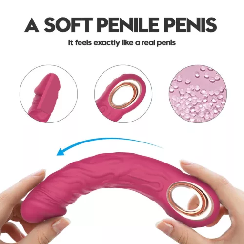 Lovesecret Vibrátor G-pont stimuláló, 10 mód, vízálló, USB-töltés, 22 cm, rózsaszín