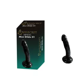 Lovesecret Dildó Realisztikus, tapadókorongos 14 cm fekete