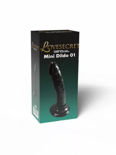 Lovesecret Dildó Realisztikus, tapadókorongos 14 cm fekete
