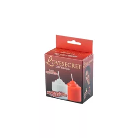   Lovesecret Sensual LS72 Low Temperature Mini Candles 2 Pack Red & White | Wax Play Candles