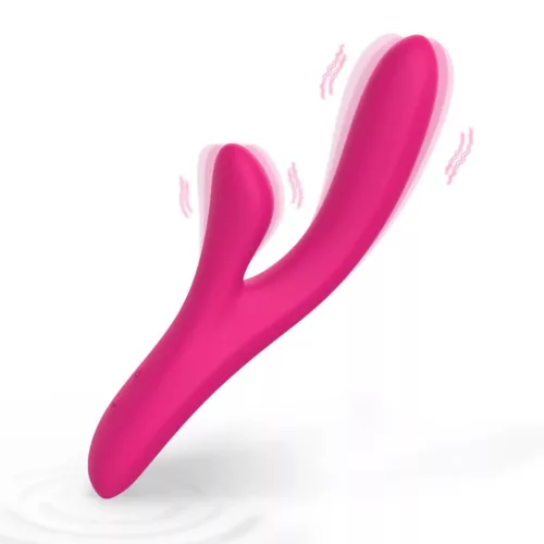 Kinky Pleasure Vibrátor Dual motor, 10 fokozat, vízálló 23,5 cm rózsaszín
