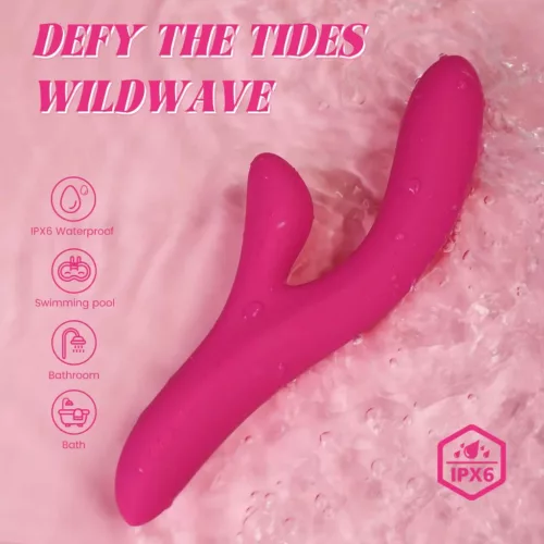 Kinky Pleasure Vibrátor Dual motor, 10 fokozat, vízálló 23,5 cm rózsaszín